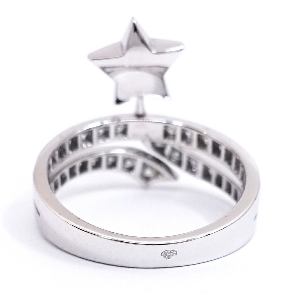 Chanel 18K White Gold Comet Diamond Ring Star — view 8