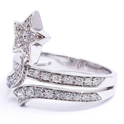 Chanel 18K White Gold Comet Diamond Ring Star — view 6