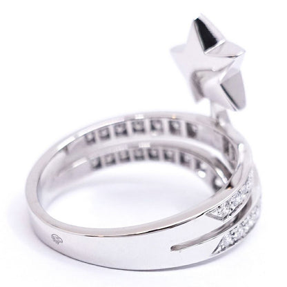 Chanel 18K White Gold Comet Diamond Ring Star — view 7