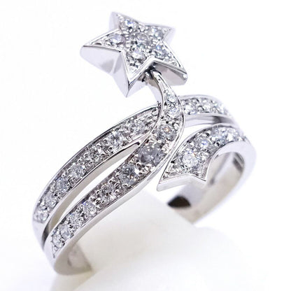 Chanel 18K White Gold Comet Diamond Ring Star — view 4
