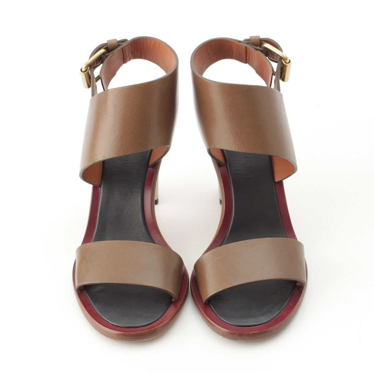 Celine Phoebe Philo Era Metal Sandals Khaki — view 2