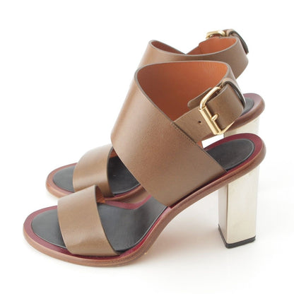 Celine Phoebe Philo Era Metal Sandals Khaki — view 3