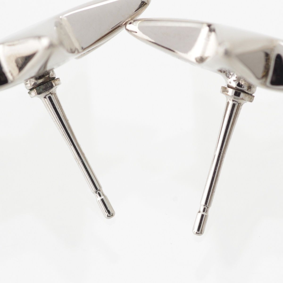 Chanel Silver CC Logo Star Earrings — view 6