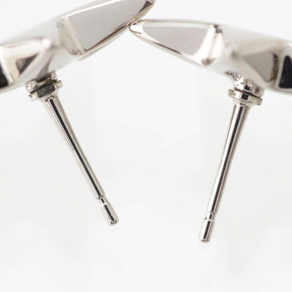 Chanel Silver CC Logo Star Earrings — view 6