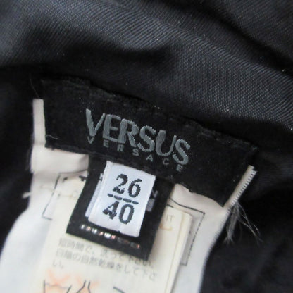 Versace Versus Dress Tweed Front Slit Sleeveless Black 40 — view 3