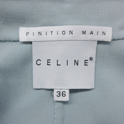 Celine Tailored Jacket Finition Hand Double Breasted Logo Button Outer — view 7