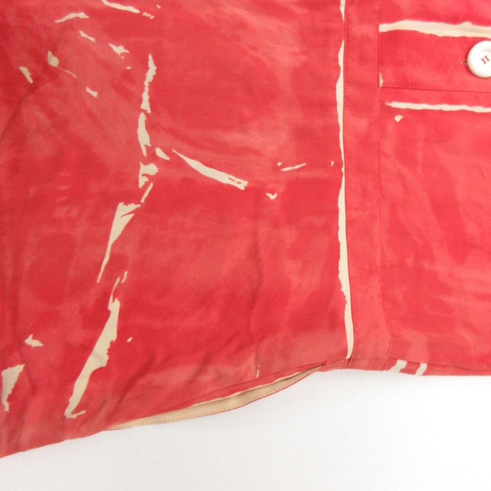 Louis Vuitton Dress 100% Silk Back Button Paint Style Short Sleeve Mini Length — view 7