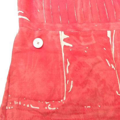 Louis Vuitton Dress 100% Silk Back Button Paint Style Short Sleeve Mini Length — view 4