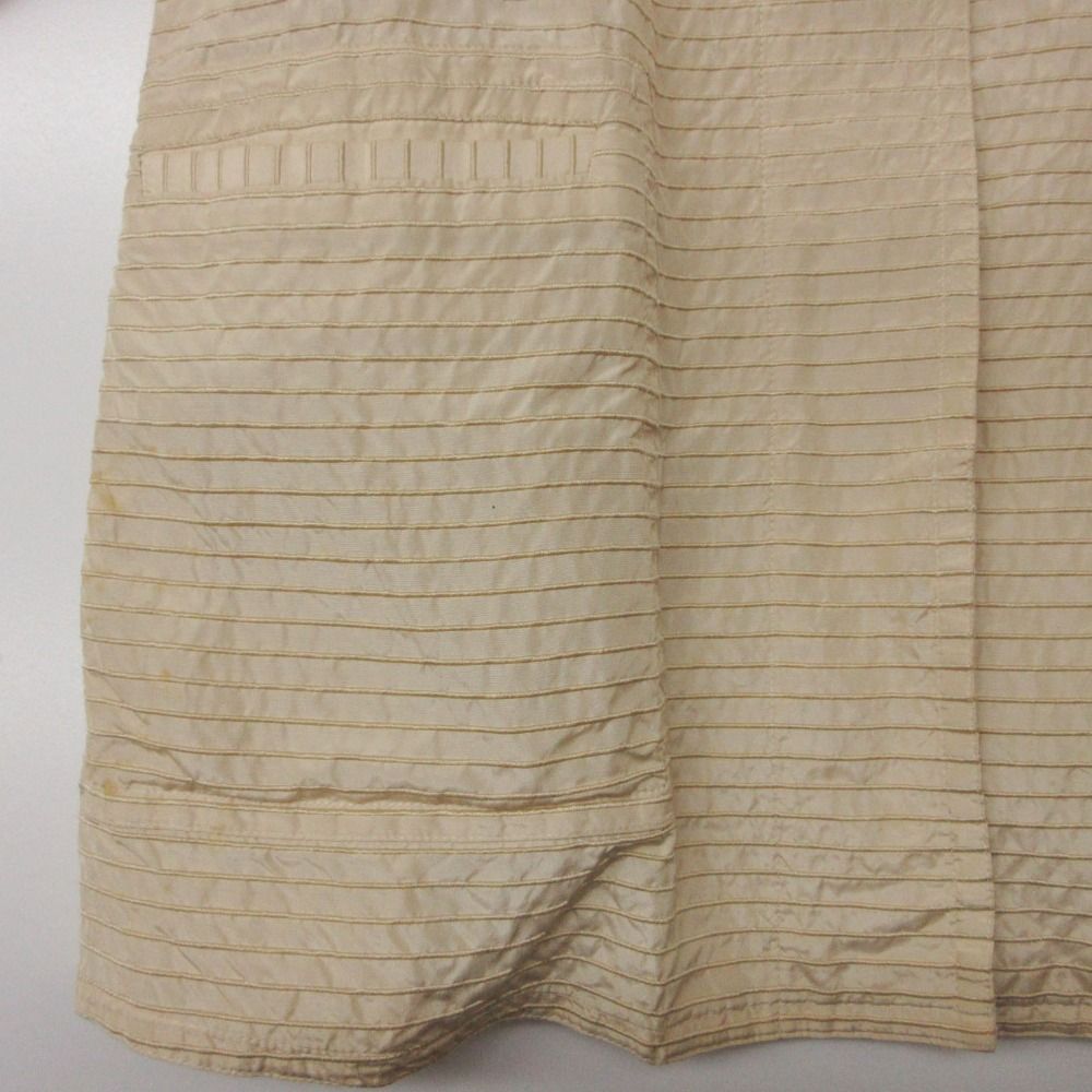 Chanel Soutien Collar Coat 01c Border Pattern Light Outer Beige — view 6