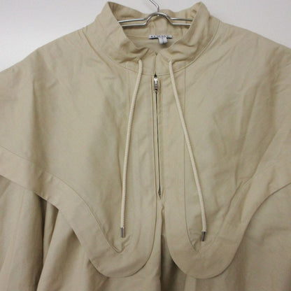 Loewe Poncho Cape Jacket Layered Pullover Half Zip Beige — view 5