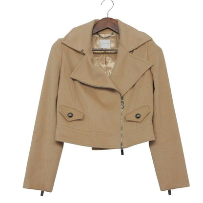 Celine Rider's Jacket Double Melton Wool Cropped Short Length Riders Beige