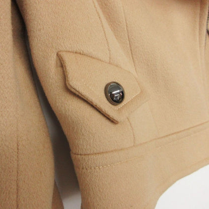 Celine Rider's Jacket Double Melton Wool Cropped Short Length Riders Beige — view 5