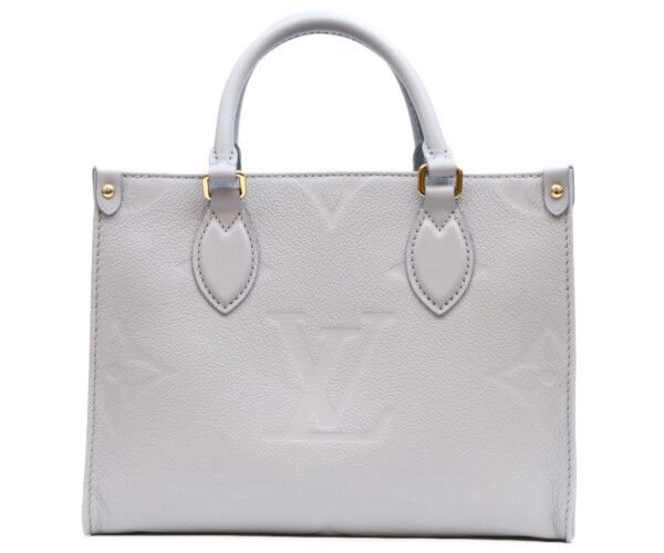 Louis Vuitton Monogram Empreinte Blue On The Go PM Tote Bag — view 3