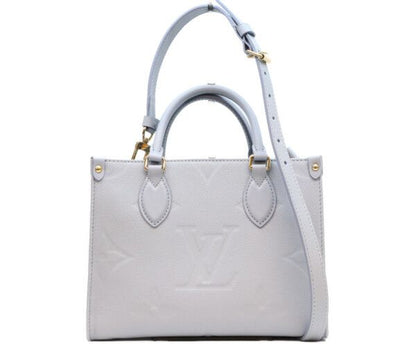 Louis Vuitton Monogram Empreinte Blue On The Go PM Tote Bag