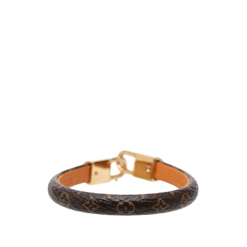 Louis Vuitton Monogram Bracelet Vivienne 17 Brown Leather — view 3