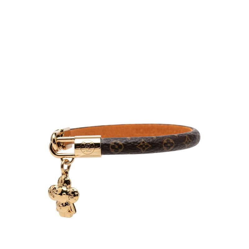 Louis Vuitton Monogram Bracelet Vivienne 17 Brown Leather — view 2