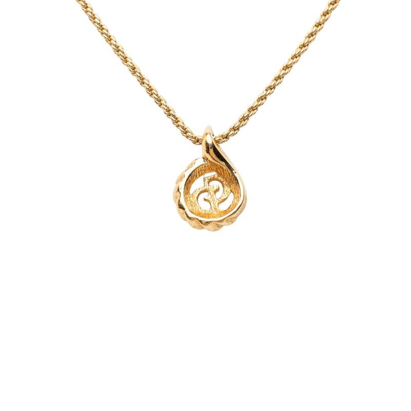 Dior CD Logo Pendant Gold Plated — view 2