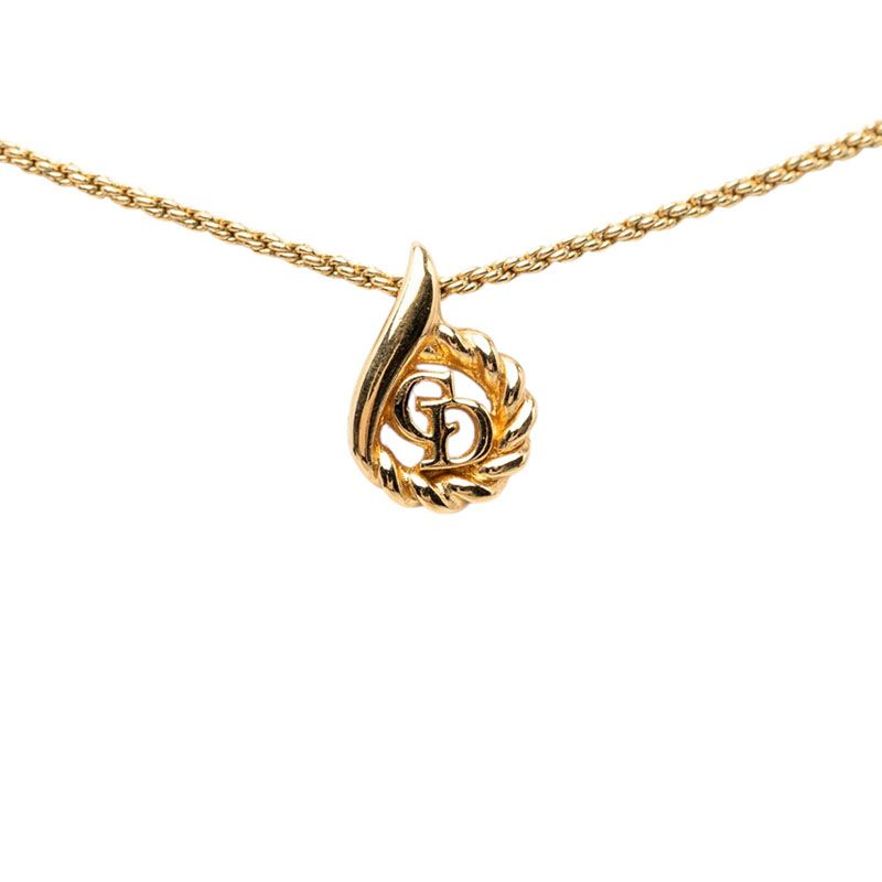 Dior CD Logo Pendant Gold Plated