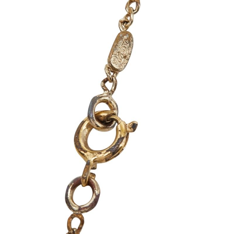 Chanel CC Logo Pendant Gold Black Plated Rhinestone — view 5