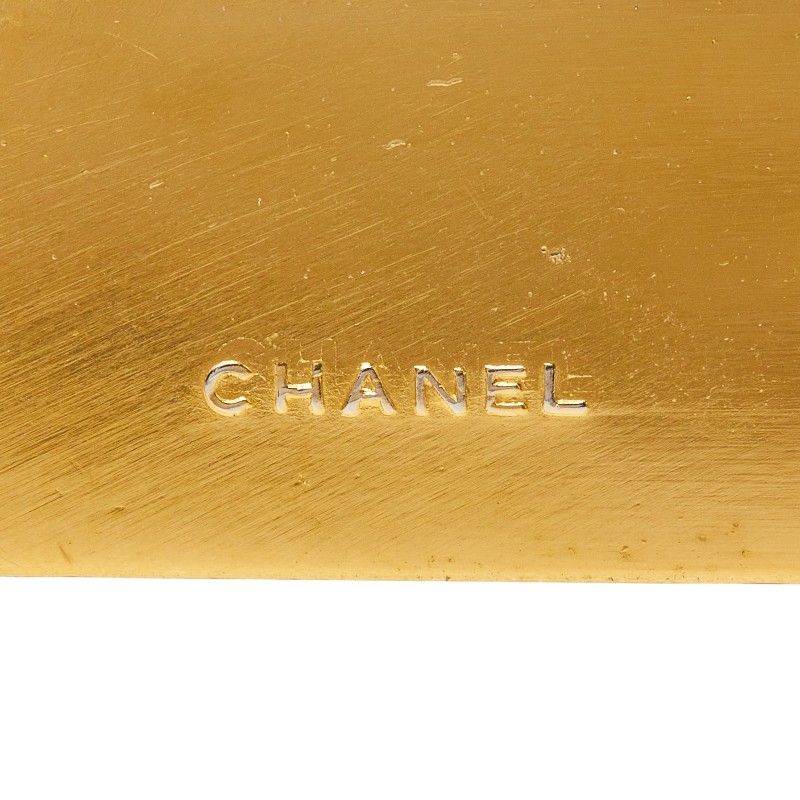 Chanel Logo Plate Brooch Gold Plated — view 3