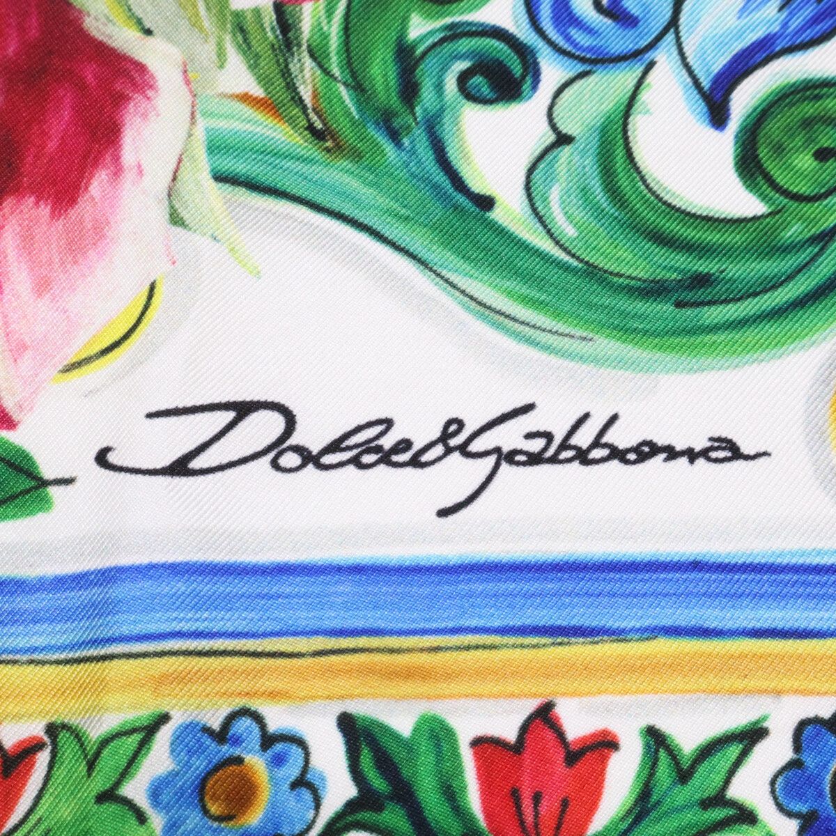 Dolce & Gabbana Flower Silk Scarf — view 3