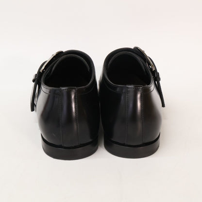 Dolce & Gabbana Silver Buckle Single Monk Dress Shoes — view 3