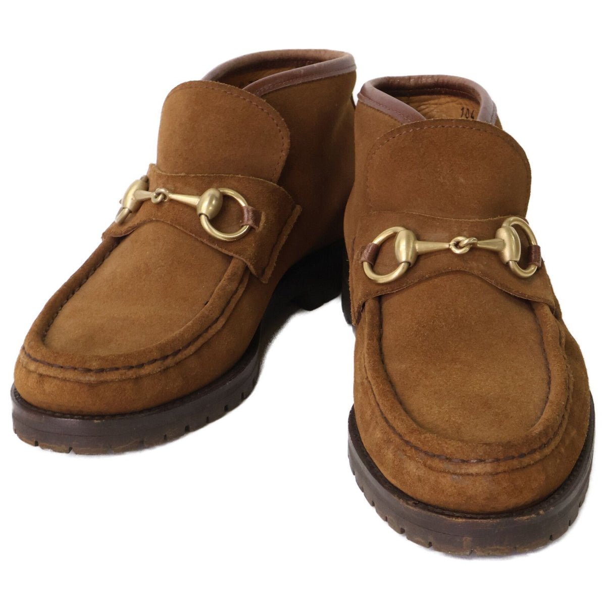 Gucci 104 Horsebit Ankle Boots