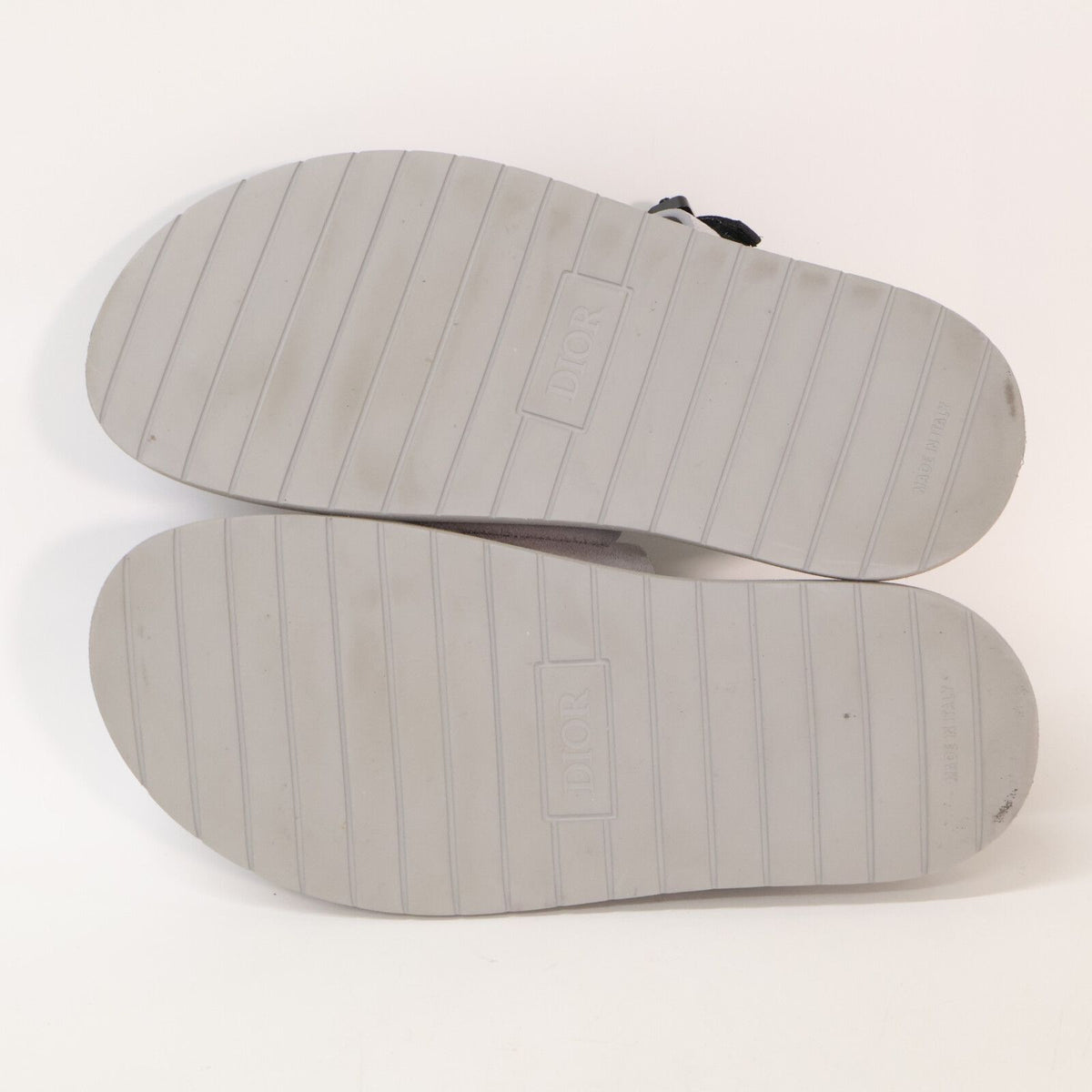 Dior Aqua Slide Sandals with Buckle — view 6
