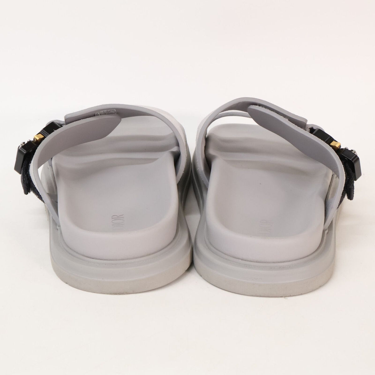 Dior Aqua Slide Sandals with Buckle — view 3