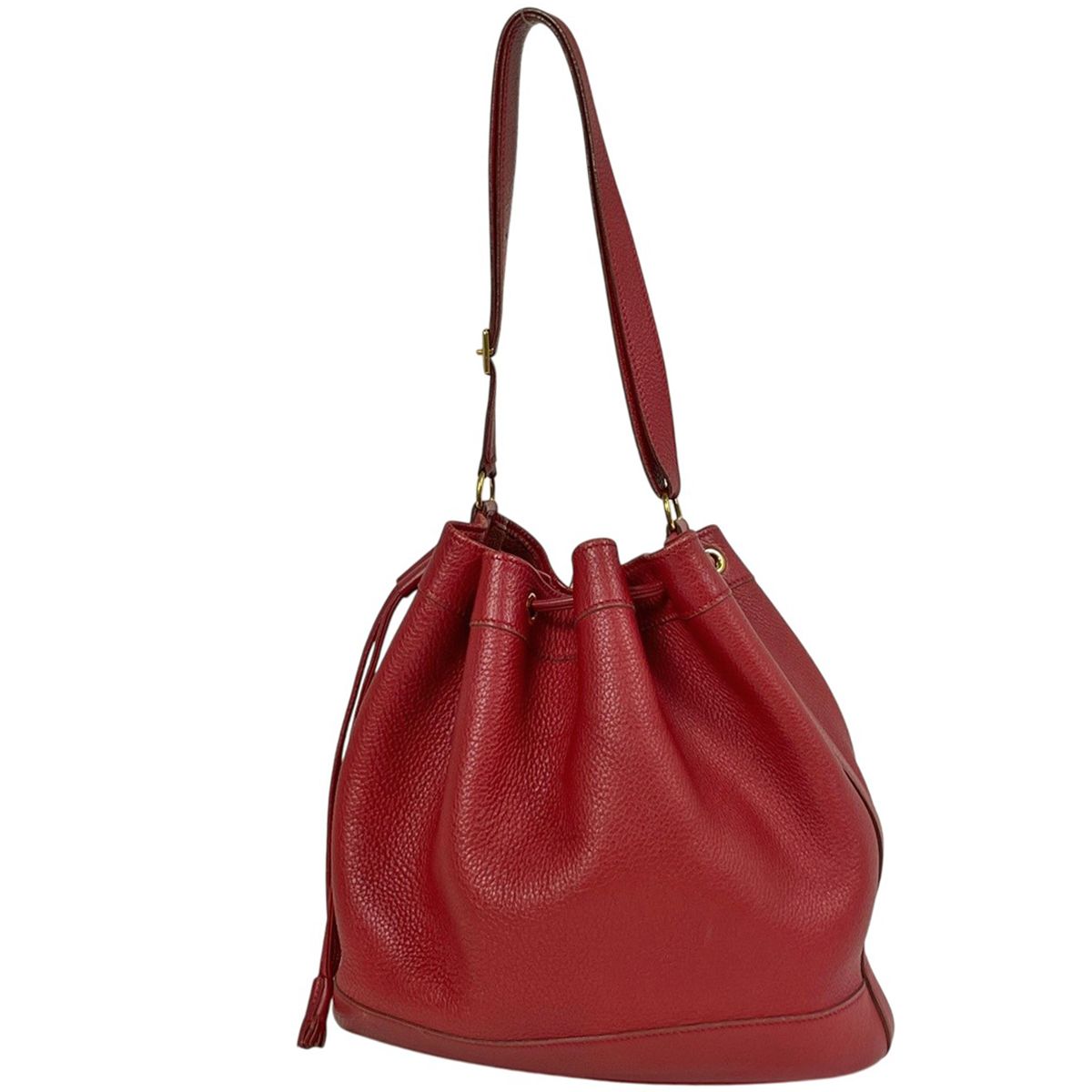 Hermes Market GM Drawstring Shoulder Bag Taurillon Clemence Rouge