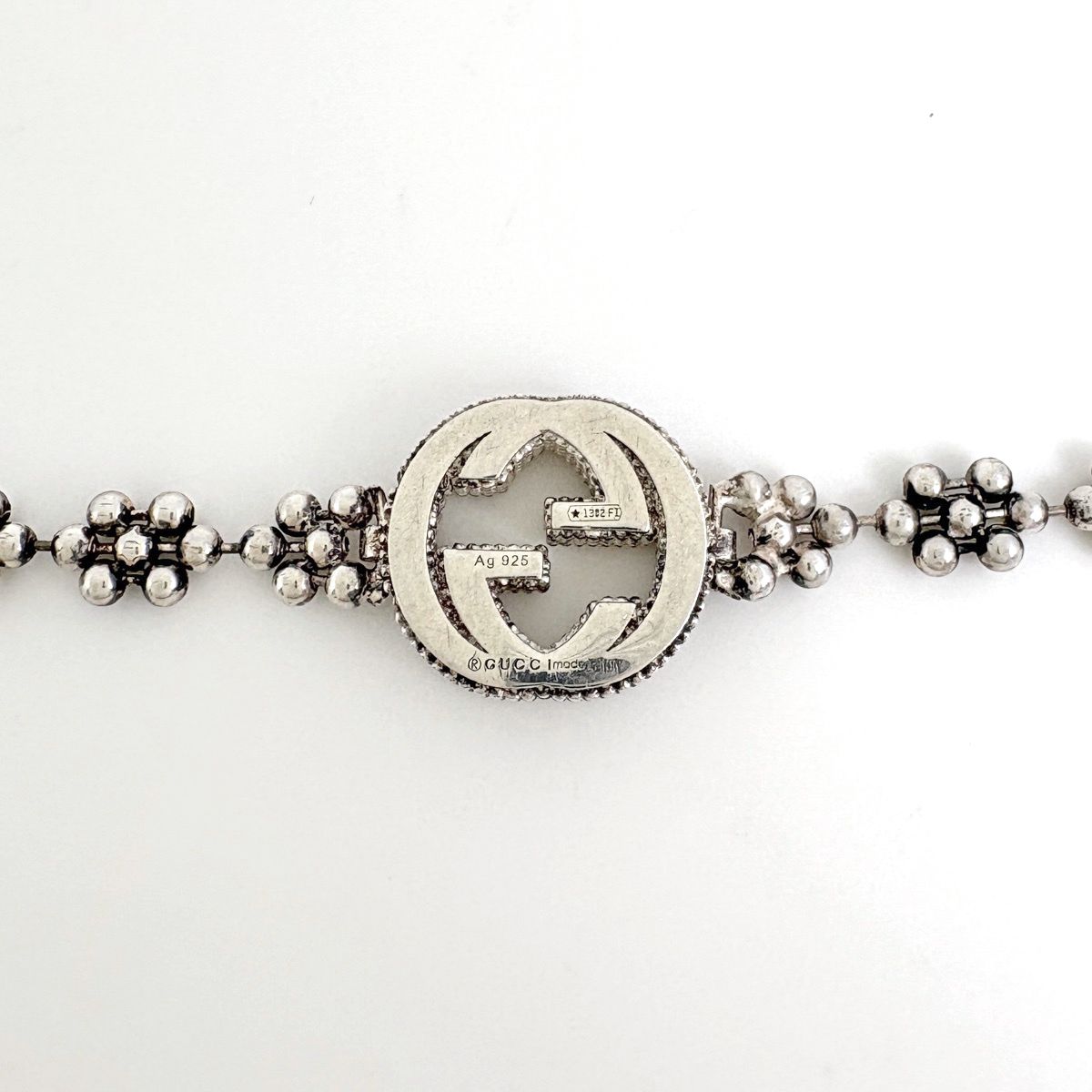 Gucci Interlocking G Bracelet 925 Sterling Silver — view 2