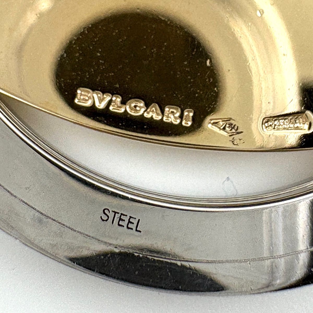 Bvlgari Tondo Heart Necklace Yellow Gold Stainless Steel Pendant 750 Diamond — view 5