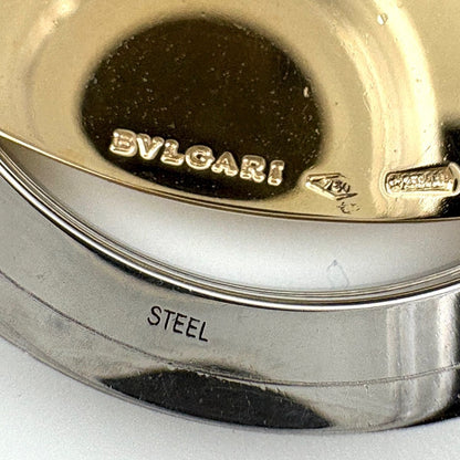 Bvlgari Tondo Heart Necklace Yellow Gold Stainless Steel Pendant 750 Diamond — view 5