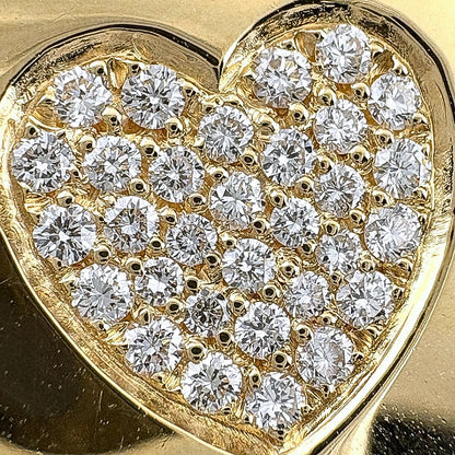 Bvlgari Tondo Heart Necklace Yellow Gold Stainless Steel Pendant 750 Diamond — view 2