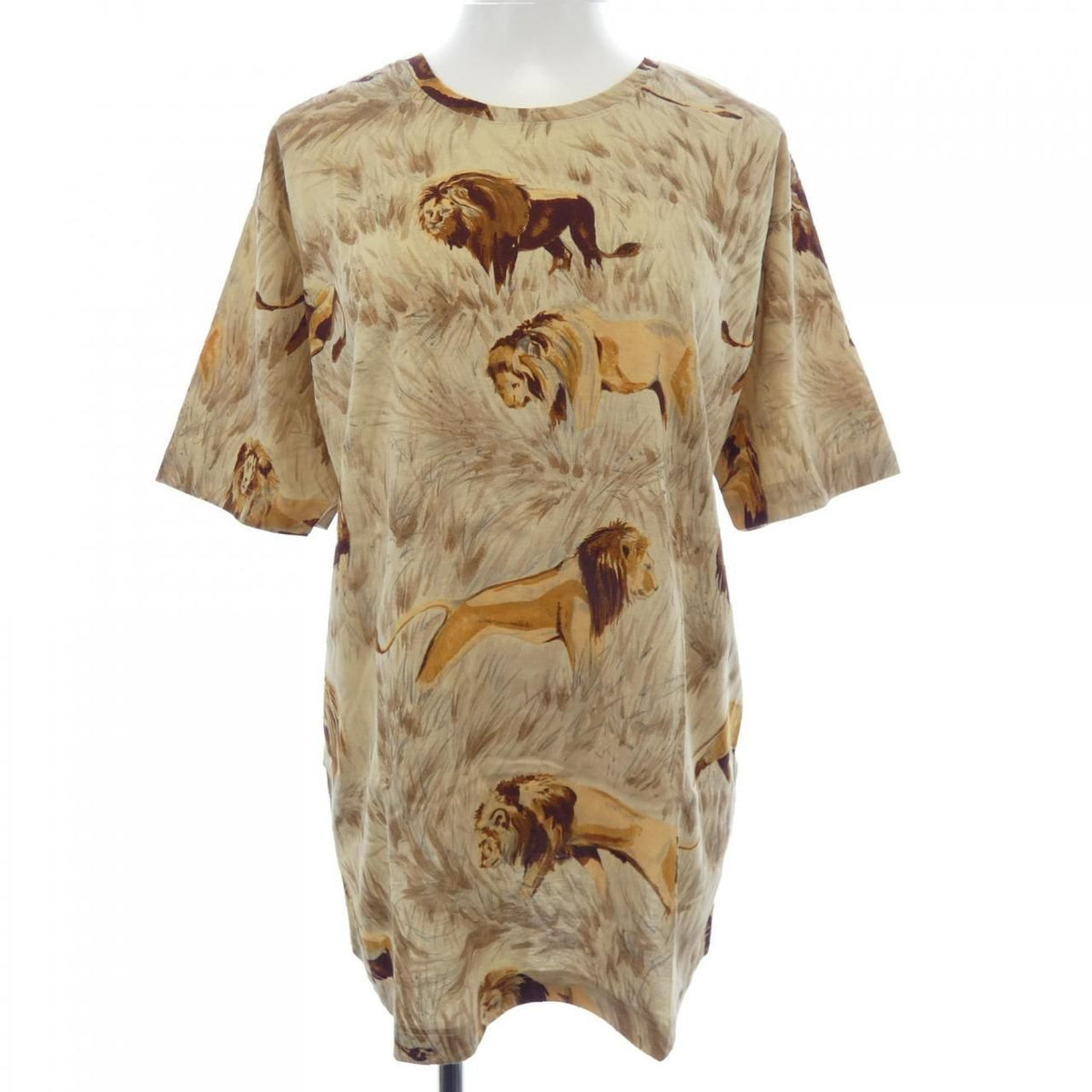 Hermes Vintage Lions Dans la Savane T-Shirt