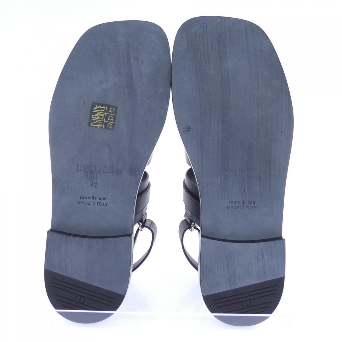Hermes Maiki Sandals Black — view 4
