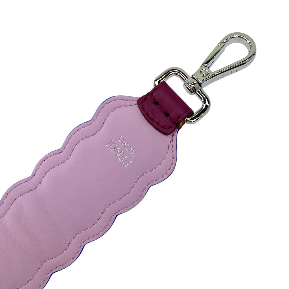Fendi Strap Bag Leather Pearl Bordeaux White — view 3