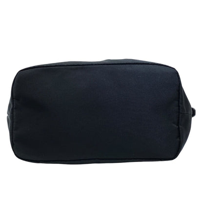 Prada Triangle Logo Pouch Makeup Case Nylon Black Practical — view 5