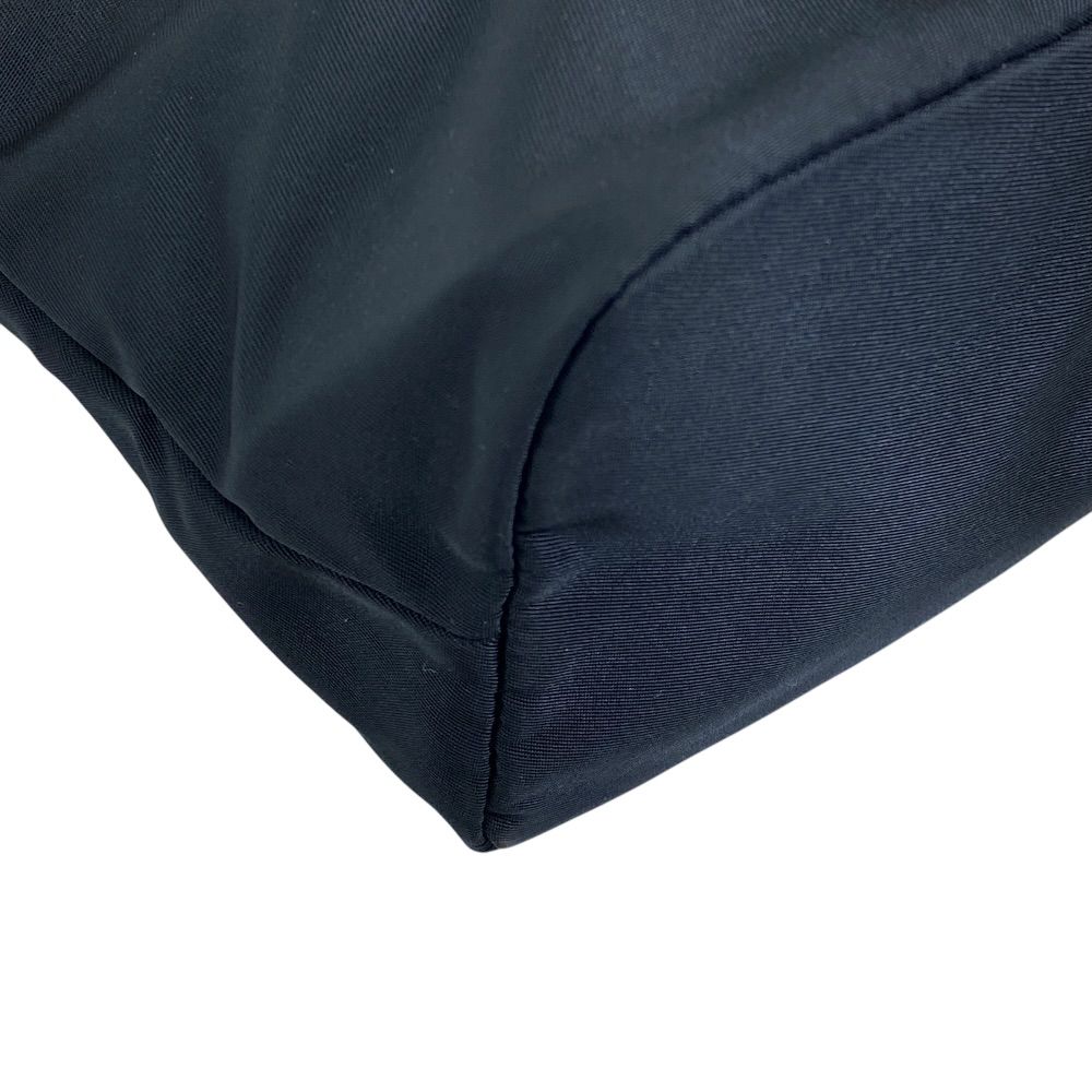 Prada Triangle Logo Pouch Makeup Case Nylon Black Practical — view 3