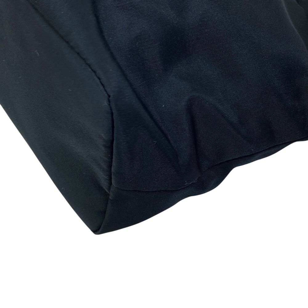 Prada Triangle Logo Pouch Makeup Case Nylon Black Practical — view 4