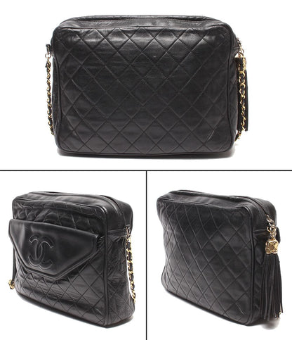 Chanel Chain Shoulder Bag Crossbody Lambskin Gold Quilted — view 2