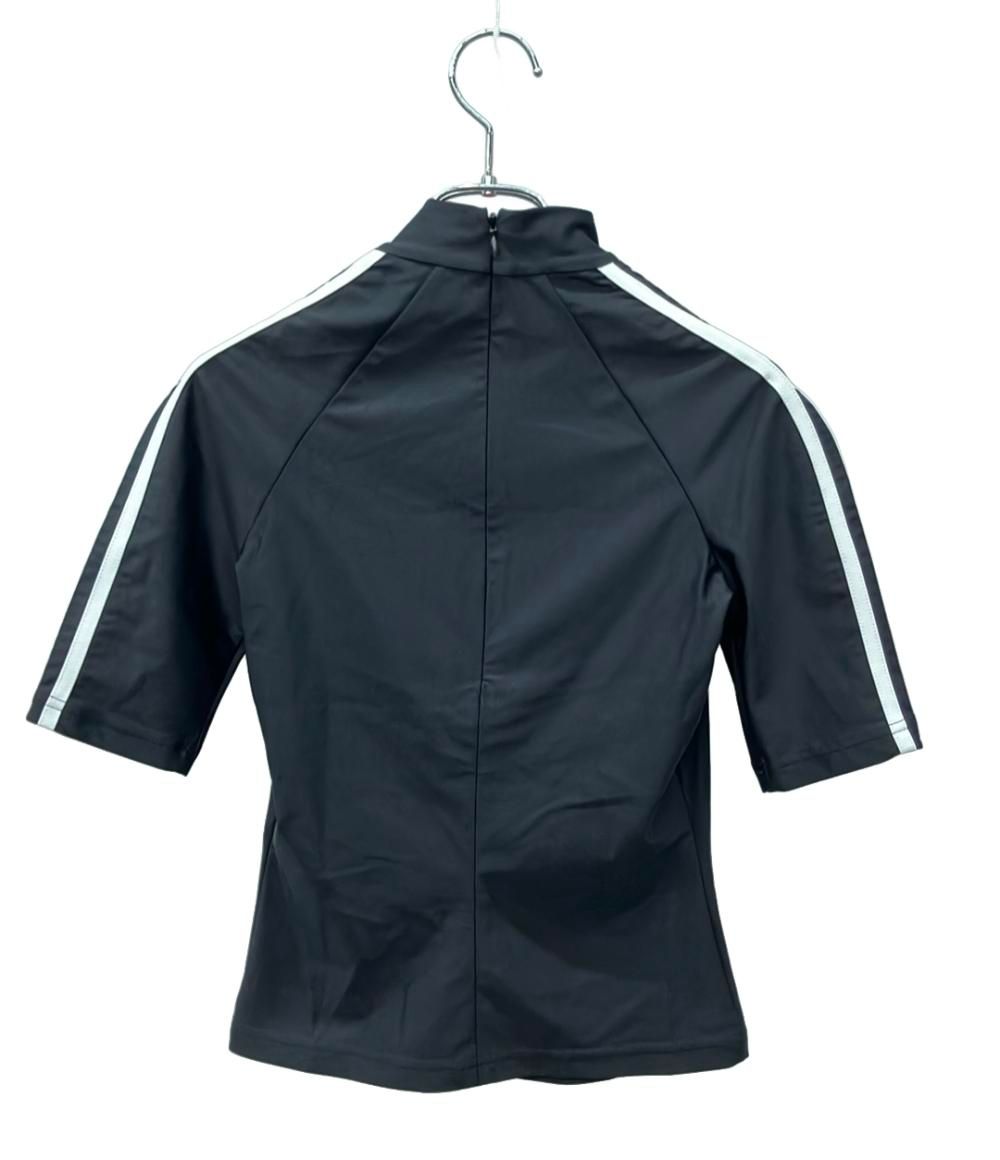 Balenciaga Adidas Short Sleeve T-Shirt Mock Neck Back Zip Up 34 — view 2