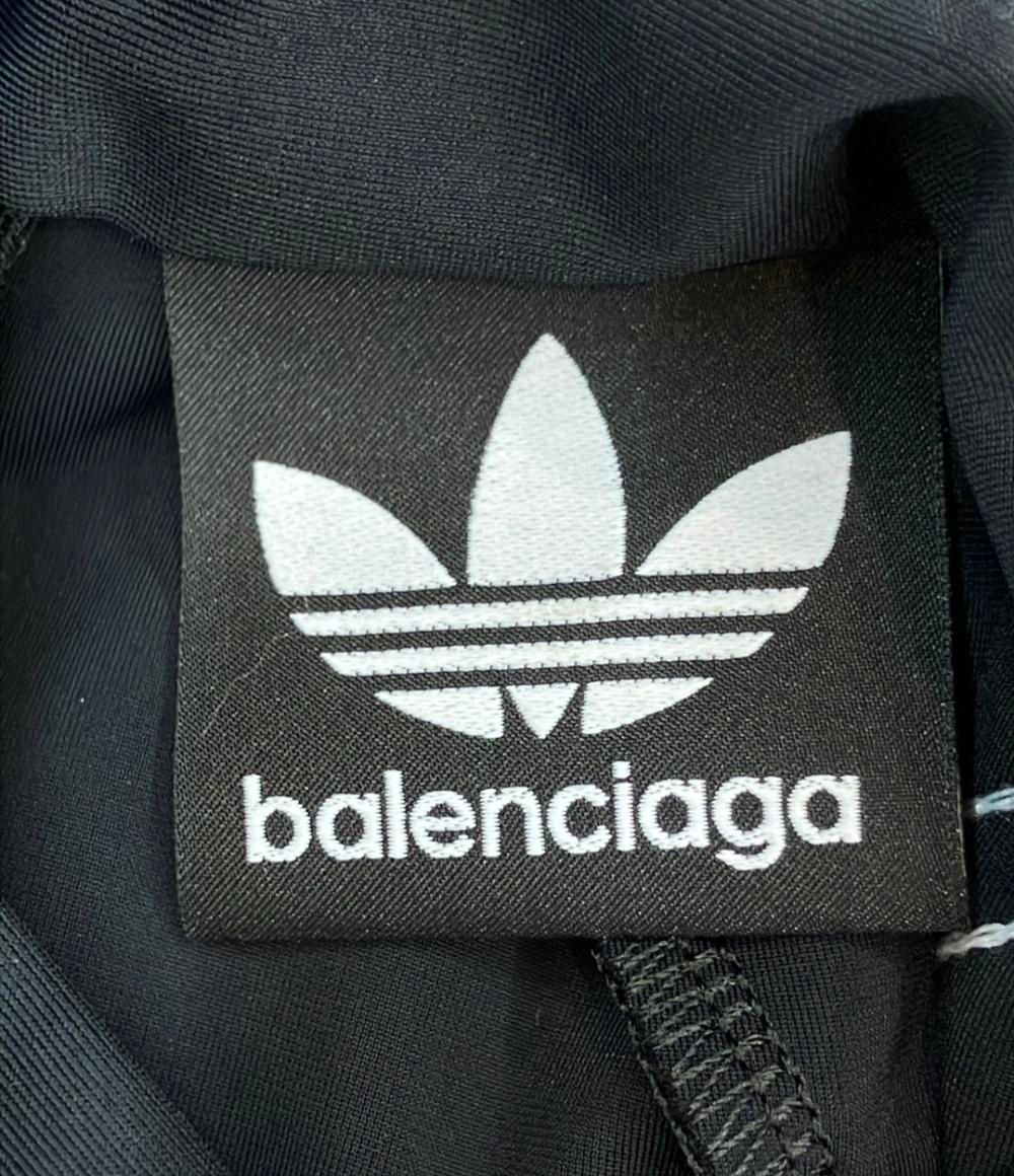 Balenciaga Adidas Short Sleeve T-Shirt Mock Neck Back Zip Up 34 — view 3
