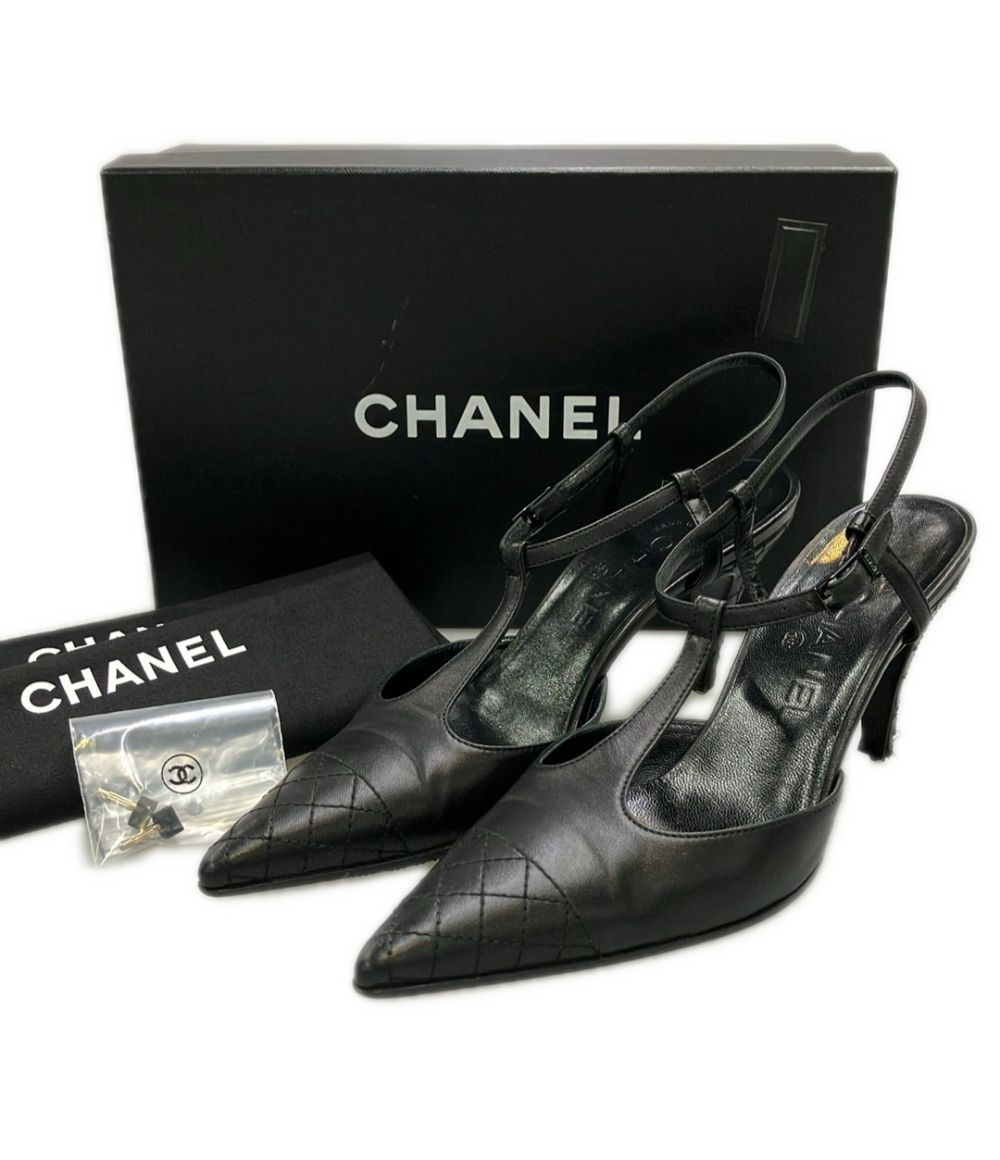Chanel T Strap Sandals