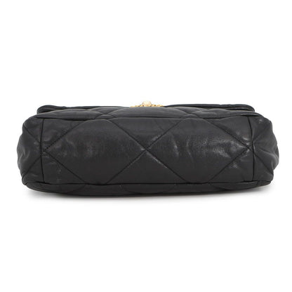 Chanel Chain Shoulder Bag 19 Large Lambskin 2-Way Black — view 3