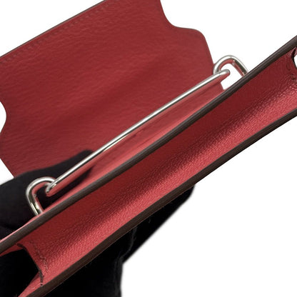 Hermes Wallet Roulis Slim Rose Texas Silver Chevre Mysore — view 7