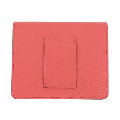 Hermes Wallet Roulis Slim Rose Texas Silver Chevre Mysore — view 3