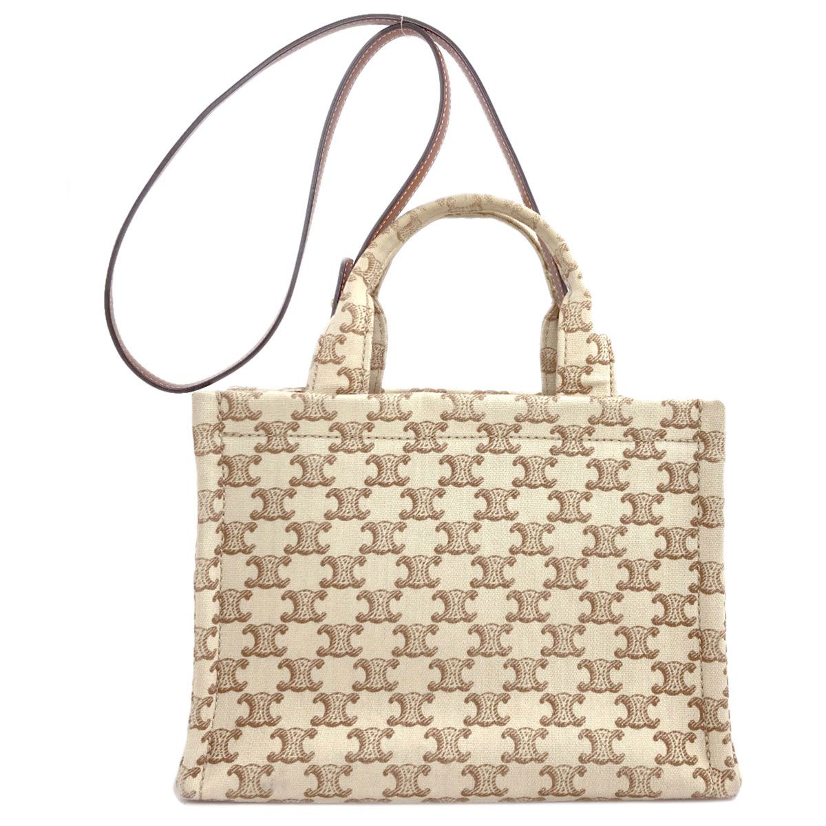 Celine Cabas Thais Triomphe 2-Way Handbag Canvas — view 2