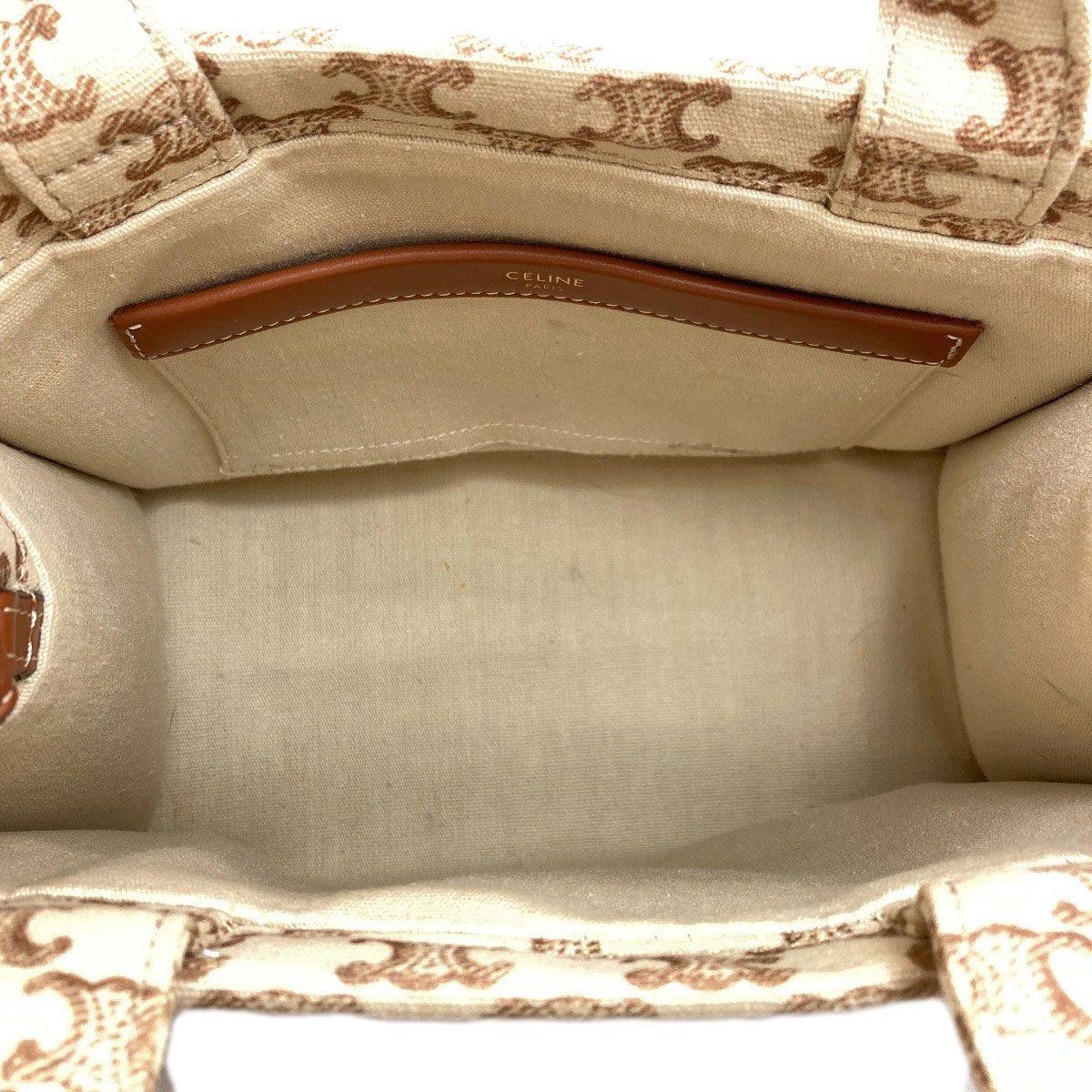 Celine Cabas Thais Triomphe 2-Way Handbag Canvas — view 5