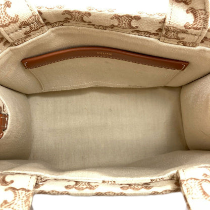 Celine Cabas Thais Triomphe 2-Way Handbag Canvas — view 5